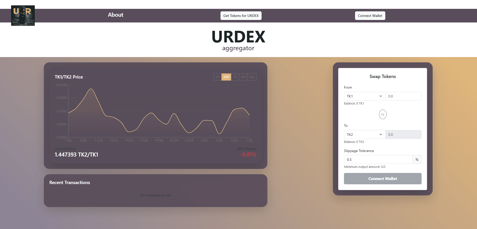 URDEX - Dual AMM DEX Platform